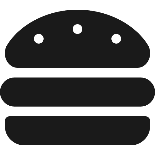 Hamburger icon, solid style, from Font Awesome 5 Solid