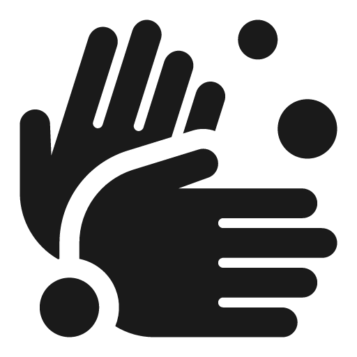 Hands wash icon, solid style, from Font Awesome 5 Solid