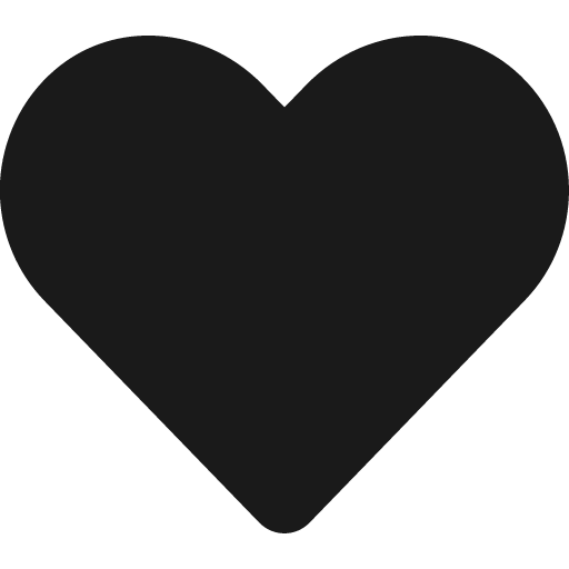 Heart icon, solid style, from Font Awesome 5 Solid