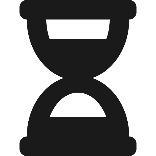 Hourglass half icon, solid style, from Font Awesome 5 Solid