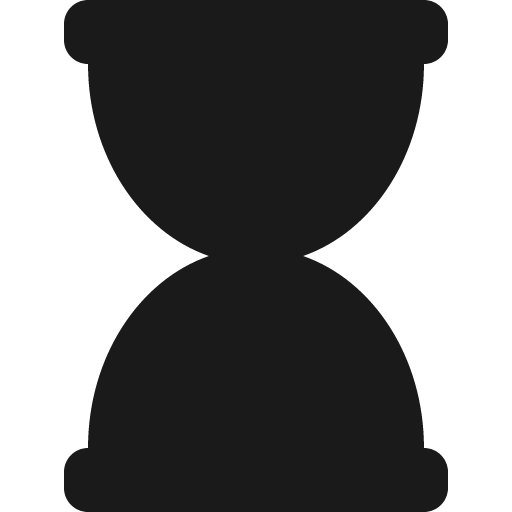 Hourglass icon, solid style, from Font Awesome 5 Solid