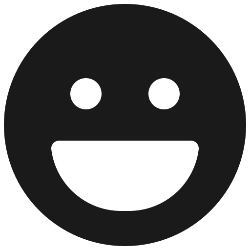 Laugh icon, solid style, from Font Awesome 5 Solid