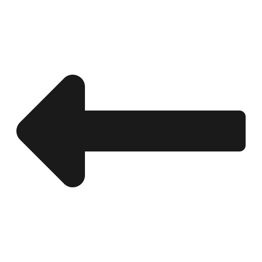 Long arrow alt left icon, solid style, from Font Awesome 5 Solid