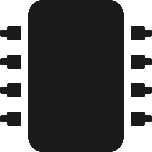 Microchip icon, solid style, from Font Awesome 5 Solid