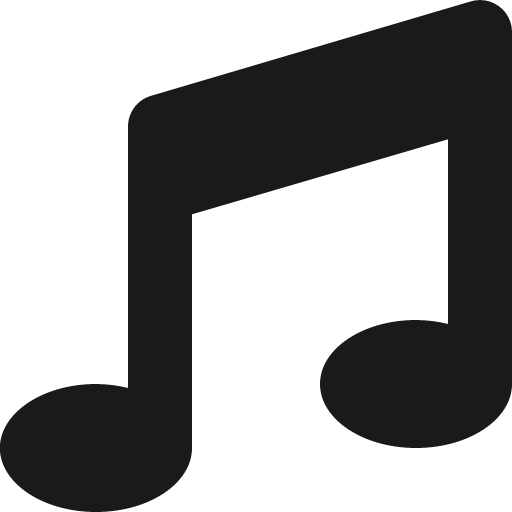 Music icon, solid style, from Font Awesome 5 Solid
