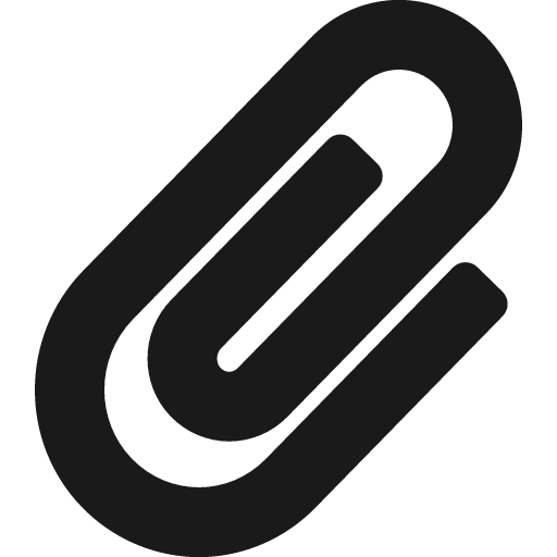 Paperclip icon, solid style, from Font Awesome 5 Solid