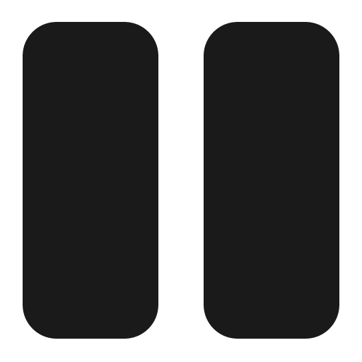Pause icon, solid style, from Font Awesome 5 Solid