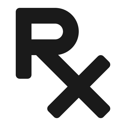 Prescription icon, solid style, from Font Awesome 5 Solid