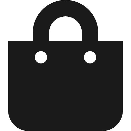 Shopping bag icon, solid style, from Font Awesome 5 Solid