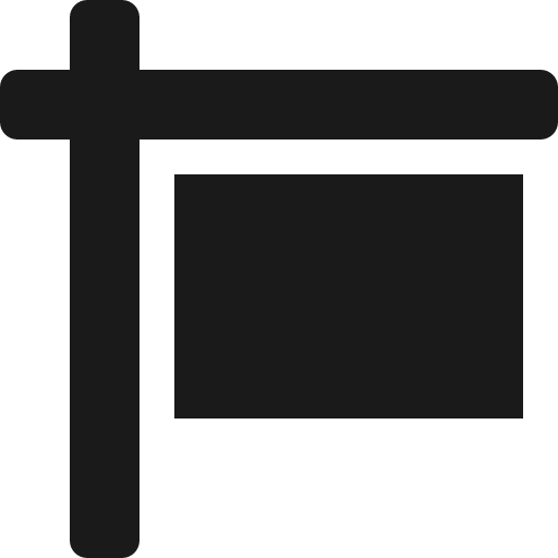 Sign icon, solid style, from Font Awesome 5 Solid