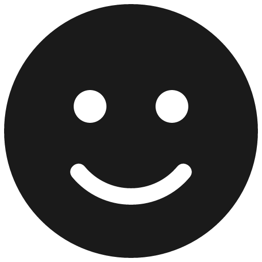 Smile icon, solid style, from Font Awesome 5 Solid