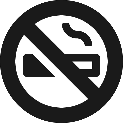 Smoking ban icon, solid style, from Font Awesome 5 Solid