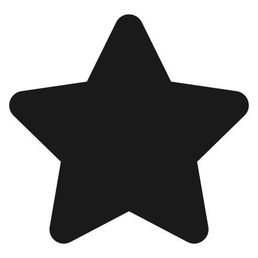 Star icon, solid style, from Font Awesome 5 Solid