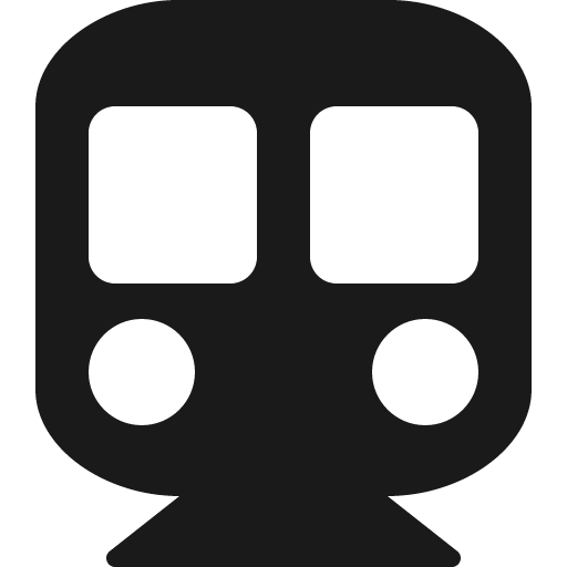 Subway icon, solid style, from Font Awesome 5 Solid