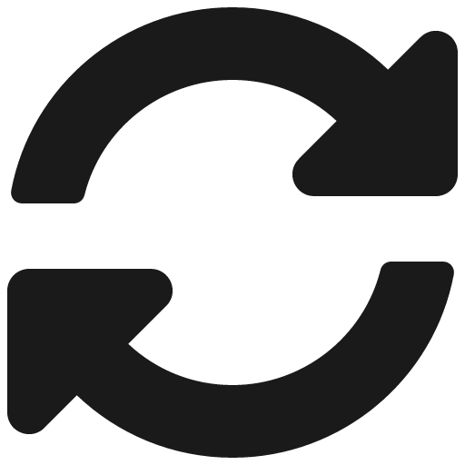 Sync alt icon, solid style, from Font Awesome 5 Solid