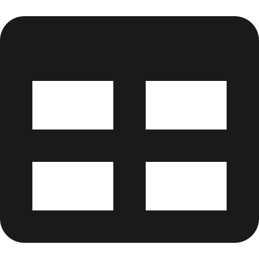 Table icon, solid style, from Font Awesome 5 Solid