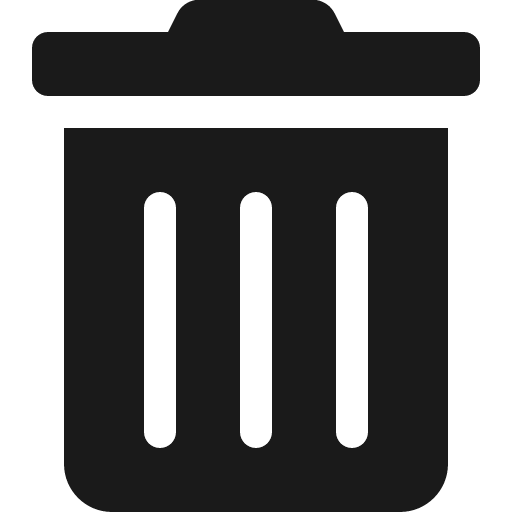 Trash alt icon, solid style, from Font Awesome 5 Solid