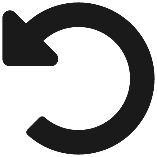 Undo alt icon, solid style, from Font Awesome 5 Solid