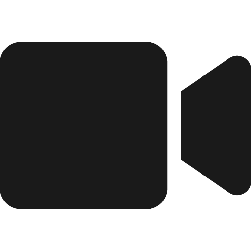 Video icon, solid style, from Font Awesome 5 Solid
