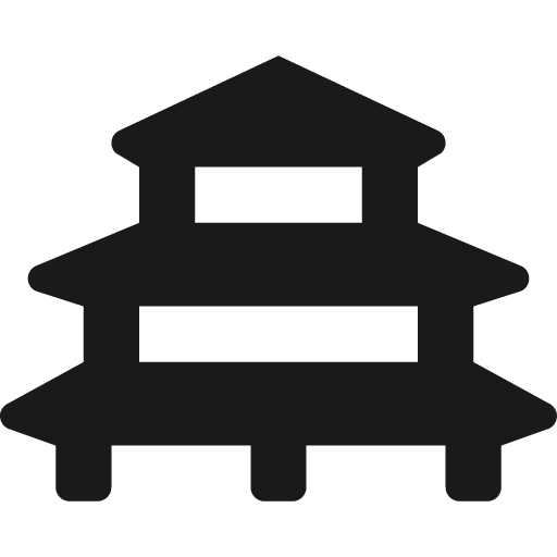 Vihara icon, solid style, from Font Awesome 5 Solid