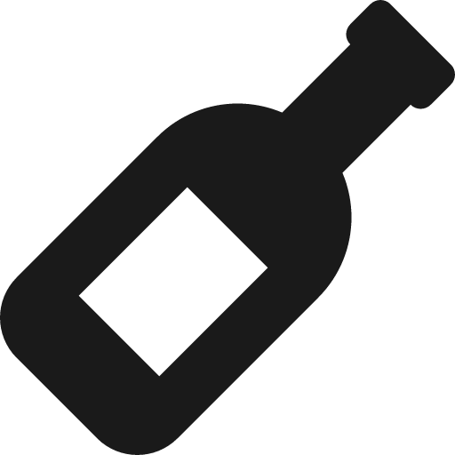 Wine bottle icon, solid style, from Font Awesome 5 Solid