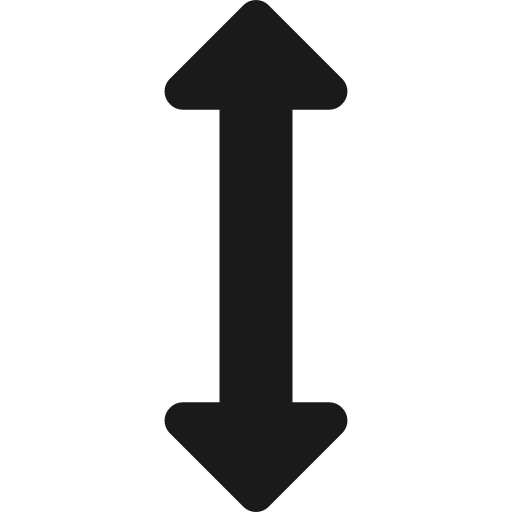 Arrows v icon, solid style, from Font Awesome 4