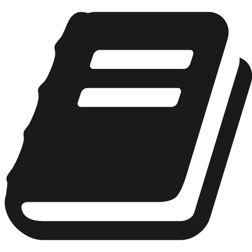 Book icon, solid style, from Font Awesome 4