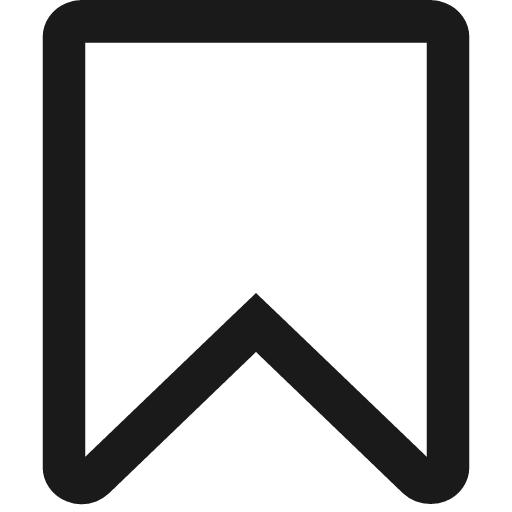 Bookmark o icon, solid style, from Font Awesome 4