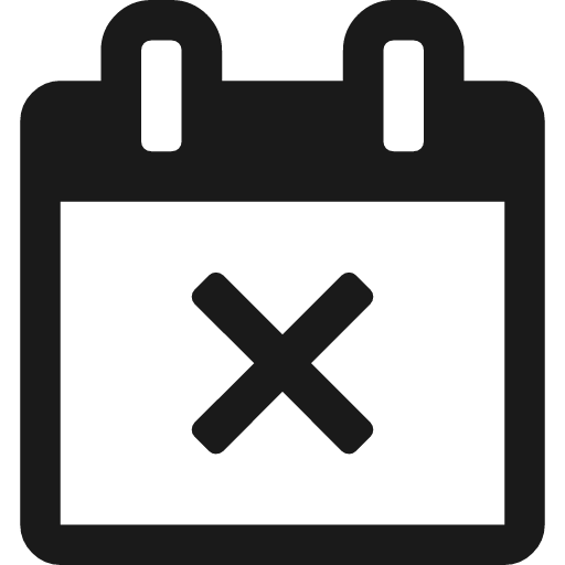 Calendar times o icon, solid style, from Font Awesome 4
