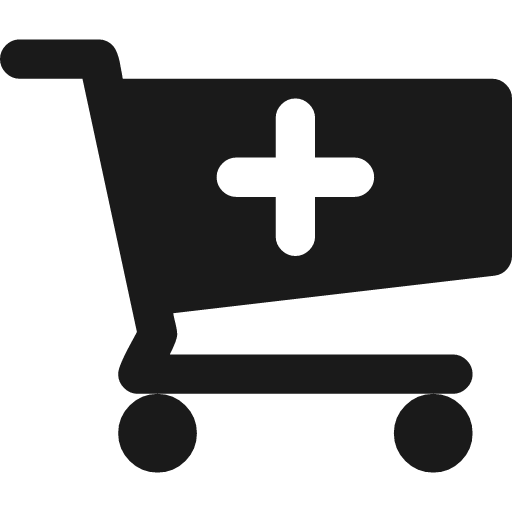 Cart plus icon, solid style, from Font Awesome 4