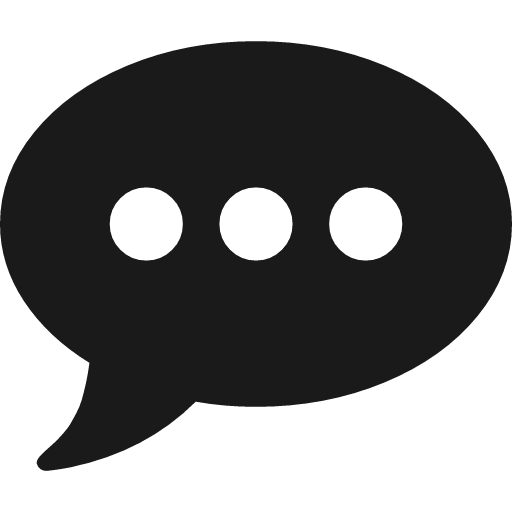Commenting icon, solid style, from Font Awesome 4