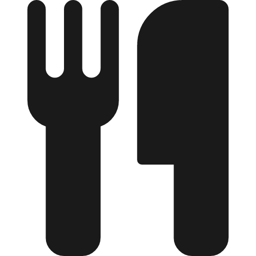 Cutlery icon, solid style, from Font Awesome 4