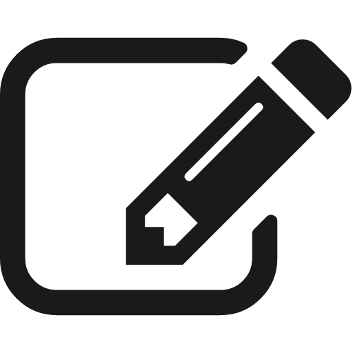 Edit icon, solid style, from Font Awesome 4