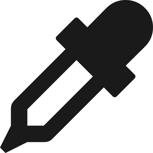 Eyedropper icon, solid style, from Font Awesome 4
