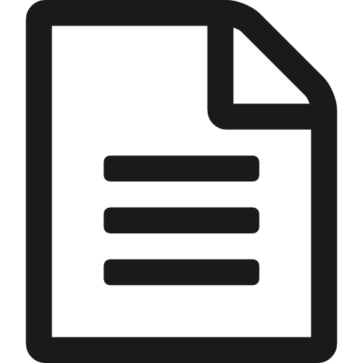 File text o icon, solid style, from Font Awesome 4