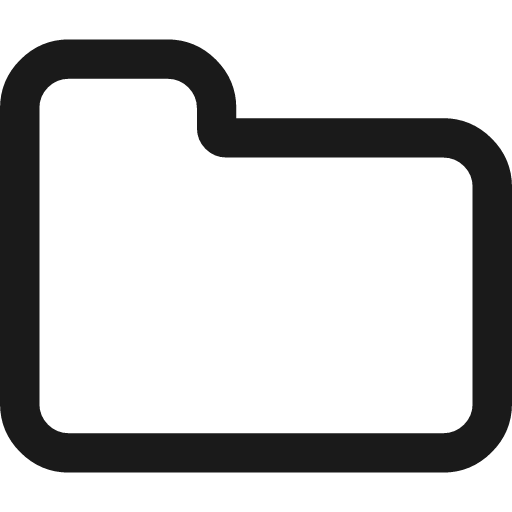 Folder o icon, solid style, from Font Awesome 4