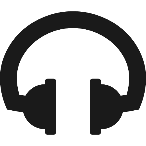 Headphones icon, solid style, from Font Awesome 4