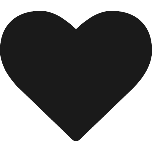 Heart icon, solid style, from Font Awesome 4