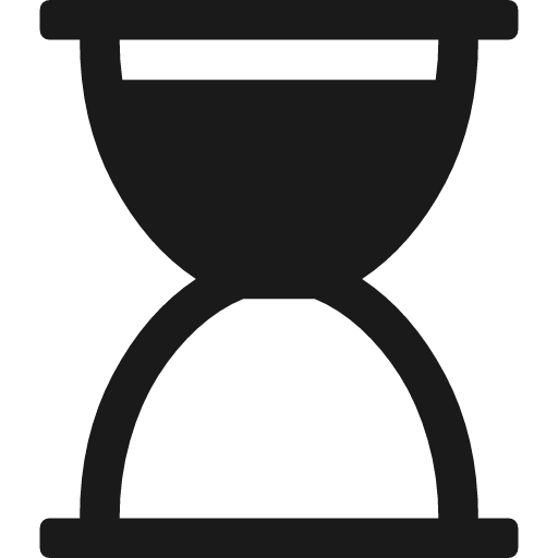 Hourglass 1 icon, solid style, from Font Awesome 4