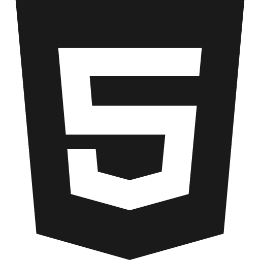 Html5 icon, solid style, from Font Awesome 4