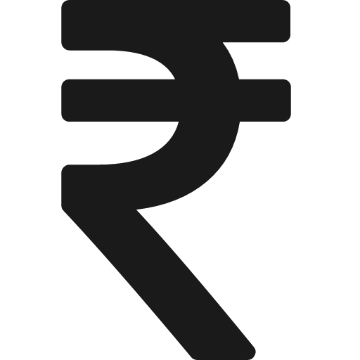 Inr icon, solid style, from Font Awesome 4