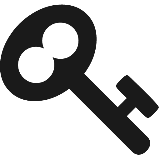 Key icon, solid style, from Font Awesome 4
