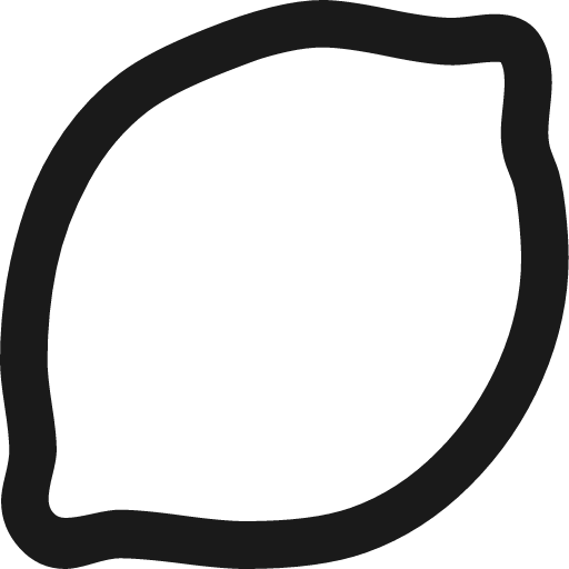 Lemon o icon, solid style, from Font Awesome 4