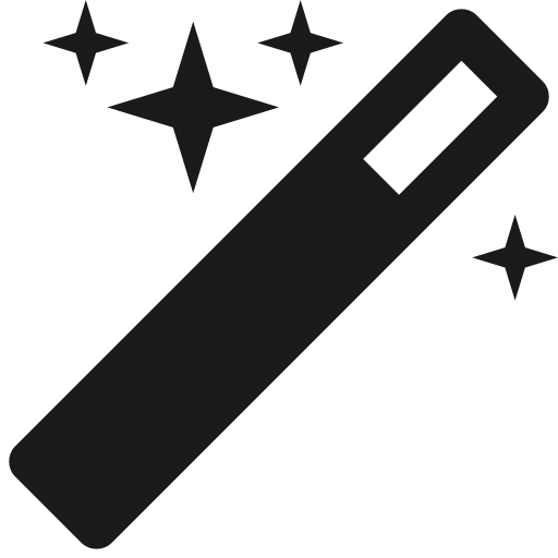 Magic icon, solid style, from Font Awesome 4