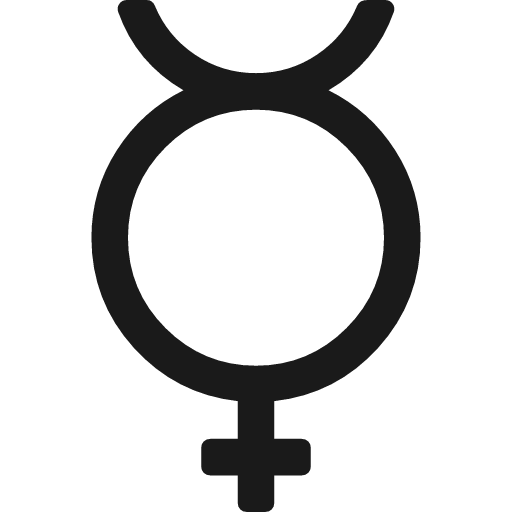 Mercury icon, solid style, from Font Awesome 4