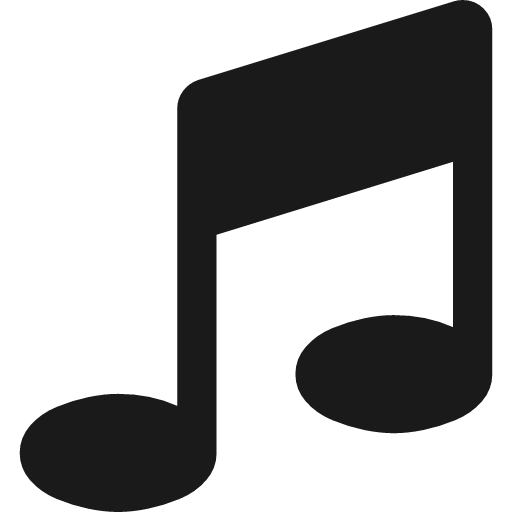 Music icon, solid style, from Font Awesome 4