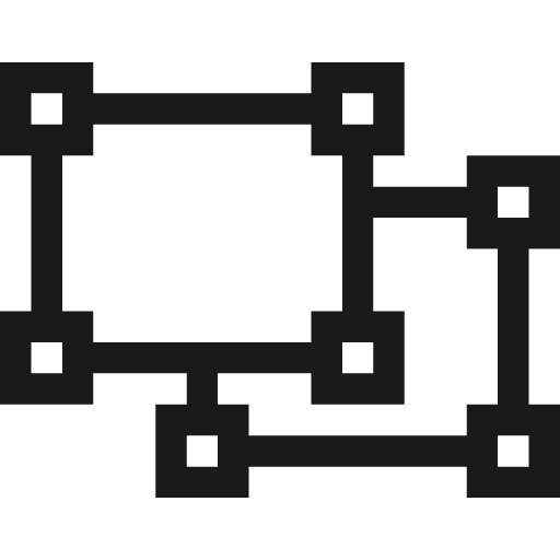 Object ungroup icon, solid style, from Font Awesome 4