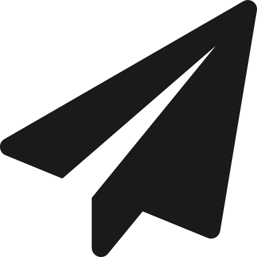 Paper plane icon, solid style, from Font Awesome 4