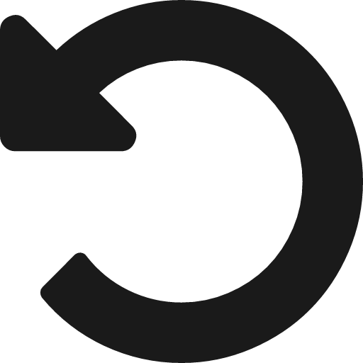 Rotate left icon, solid style, from Font Awesome 4