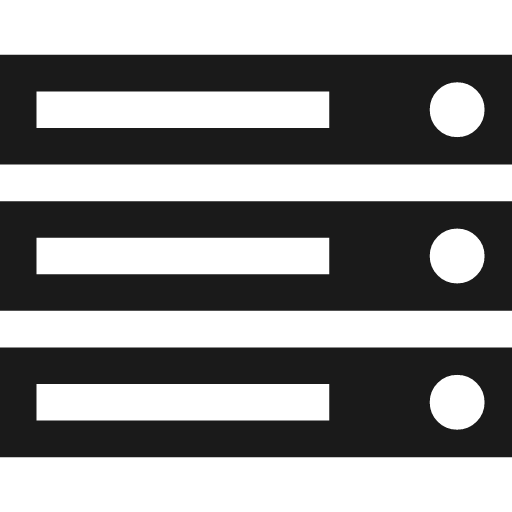 Server icon, solid style, from Font Awesome 4